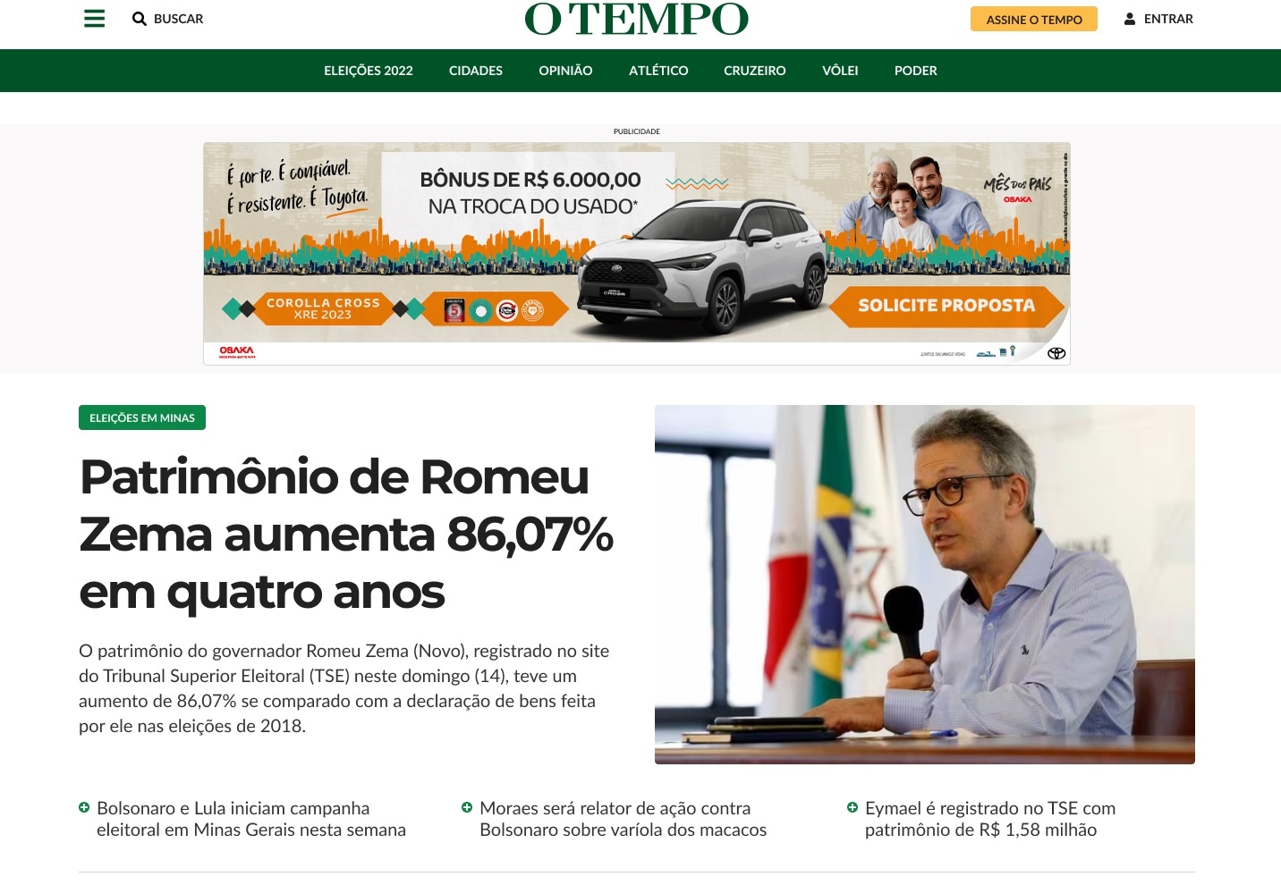 Redesign Portal O TEMPO